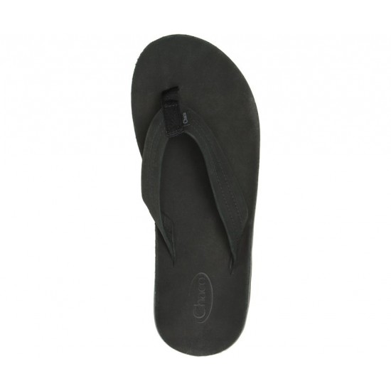 Chaco Classic Leather Flip Black Men