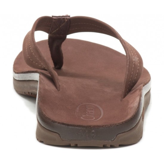 Chaco Classic Leather Flip Dark Brown Men