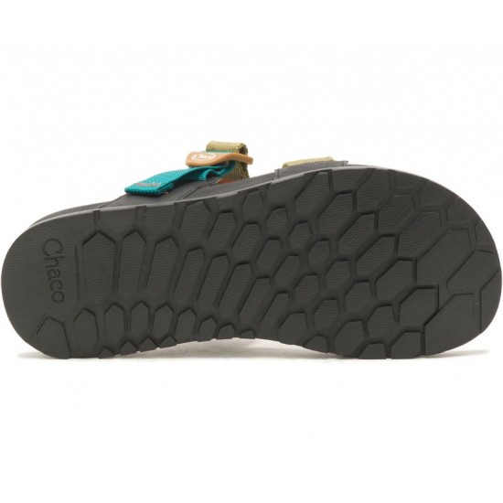 Chaco Lowdown Slide Avocado Teal Men