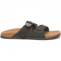 Chaco Lowdown Leather Slide Black Men