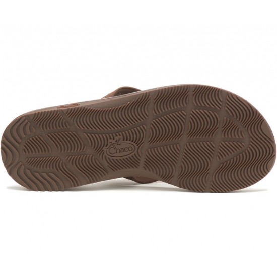 Chaco Classic Leather Flip Dark Brown Women