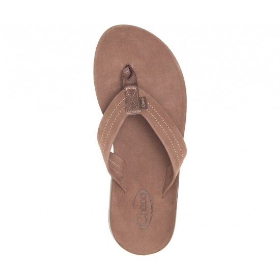 Chaco Classic Leather Flip Dark Brown Women