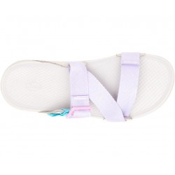 Chaco Lowdown Slide Purple Rose Aqua Women