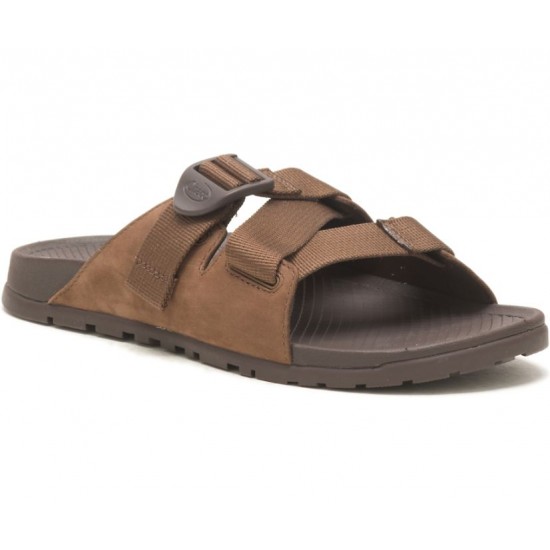 Chaco Lowdown Leather Slide Otter Women