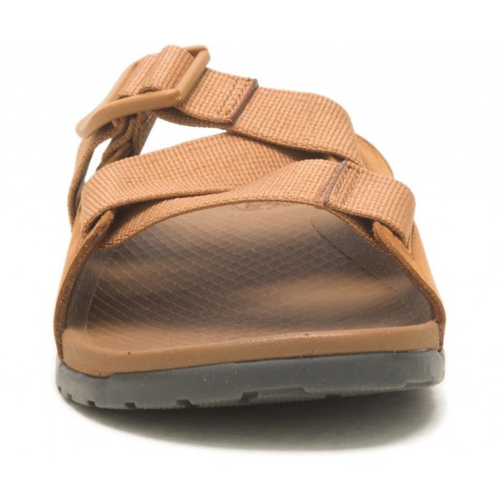 Chaco Lowdown Leather Slide Taffy Women