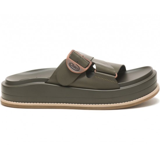 Chaco Townes Slide Midform Olive Night Women