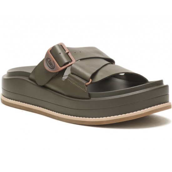 Chaco Townes Slide Midform Olive Night Women