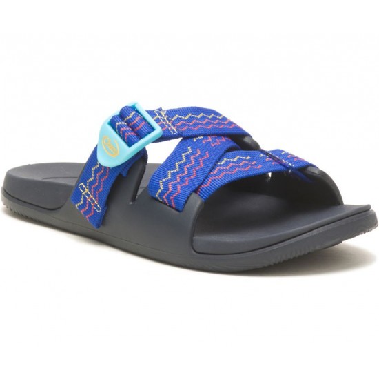 Chaco Chillos Slide Lasagna Blue Women