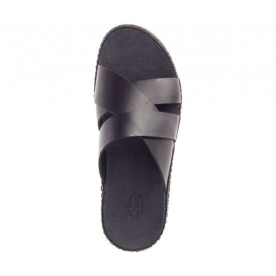 Chaco Wayfarer Slide Black Women